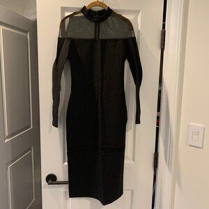 Pole Exclusive Black LS Dress